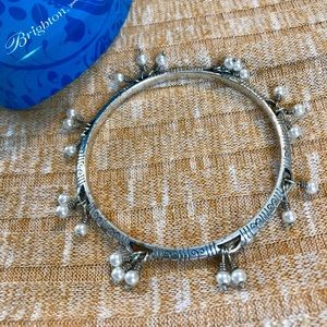 Brighton Silver And Pearl Bracelet